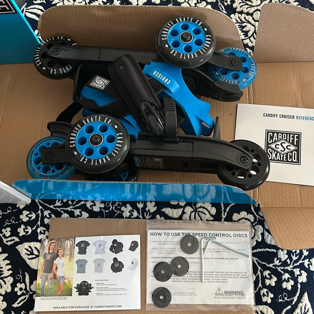 Brand new Cardiff Cruiser fits all sizes. Skate weating your favorite shoes!